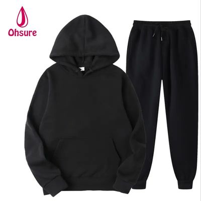 Χαλαρό Casual Sweatsuit Βασικό Drop Shoulder Υπερμεγέθης Αθλητική Hoodie και Τροχαίο Παντελόνι Άντρες Τροχαίο Set Γυναίκες Ψηφιακή Τύπο πλέξιμο