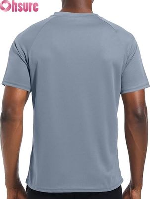 Άνδρες Αθλητικά T-shirt Γρήγορη στεγνή γυμναστική γυμναστική γυμναστική γυμναστική Top αναπνευστική Activewear OEM ODM κατασκευαστής