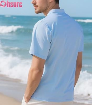 Ανδρικά Casual Henley T-Shirts Κλασικά Κουμπιά Μονόχρωμα Καλοκαιρινά Μπλουζάκια