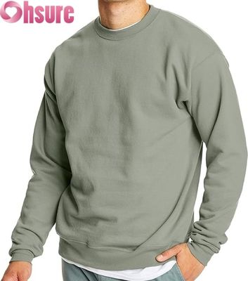 Ανδρικό Βασικό Φούτερ Crewneck | Απλό Fleece Pullover | OEM με Προσαρμοσμένο Λογότυπο