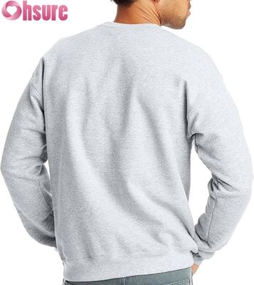 Ανδρικό Βασικό Φούτερ Crewneck | Απλό Fleece Pullover | OEM με Προσαρμοσμένο Λογότυπο