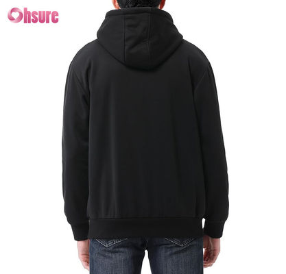 Ανδρικό XL Custom Design Βαρύ Βάρος Quarter Zip Hoodie 100% Βαμβακερό French Terry Crew Neck Φούτερ Χειμωνιάτικο Στυλ με Κουκούλα Μονόχρωμο