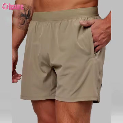 Προσαρμοσμένο Υψηλής Ποιότητας Νάιλον Spandex Split Hem 5 σε 2 σε 1 Αθλητική Προπόνηση Αθλητικά γυμναστήριο Shorts για άνδρες