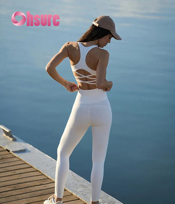Υψηλή μέση Πλαστική γυμναστική Leggings Σκληρό μοτίβο Γιόγκα παντελόνια με διασταυρούμενη μέση για γυναίκες Μοντέλα Νεαρά κοριτσίστικα αθλητικά leggings