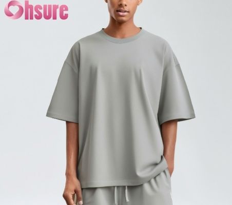 2025 Τ-Shirt βαμβακιού ανδρών Premium Casual Regular Fit Soft Breathable Solid Pattern πλεκτό ύφασμα χονδρικό