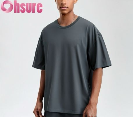 2025 Τ-Shirt βαμβακιού ανδρών Premium Casual Regular Fit Soft Breathable Solid Pattern πλεκτό ύφασμα χονδρικό