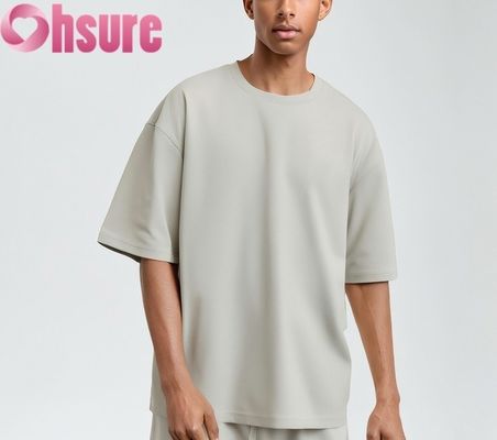 2025 Τ-Shirt βαμβακιού ανδρών Premium Casual Regular Fit Soft Breathable Solid Pattern πλεκτό ύφασμα χονδρικό