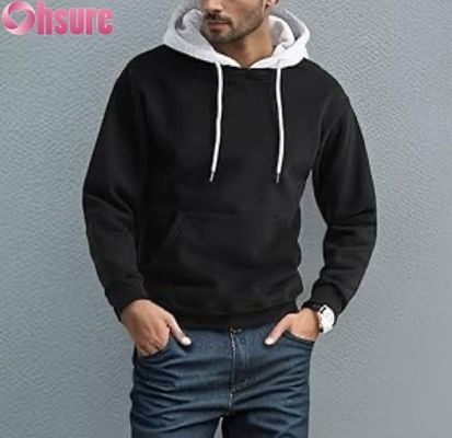 Ανδρικά Casual Long Sleeve Pullover Hoodie Sweatshirt με μπροστινή τσέπη