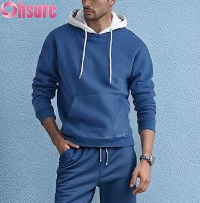 Ανδρικά Casual Long Sleeve Pullover Hoodie Sweatshirt με μπροστινή τσέπη
