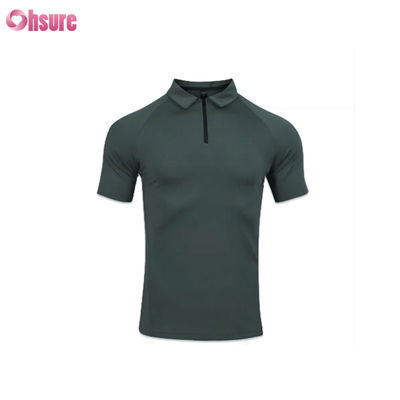 Αθλητικό μπλουζάκι Ice Silk Fabric υψηλής ποιότητας γρήγορης ξήρανσης, αναπνεύσιμο καλοκαιρινό γυμναστηριακό μπλουζάκι Dri Muscle Fit ανδρικό Polo