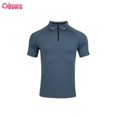 Αθλητικό μπλουζάκι Ice Silk Fabric υψηλής ποιότητας γρήγορης ξήρανσης, αναπνεύσιμο καλοκαιρινό γυμναστηριακό μπλουζάκι Dri Muscle Fit ανδρικό Polo