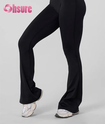 Αγαπητή μου αγαπημένη, Custom Logo Γυναικεία High Rise Yoga Leggings Μαύρη Σκληρή Ζώνη Ζώνης και στις δύο πλευρές Τσέπες υγρασία Wicking γυμναστική γιόγκα