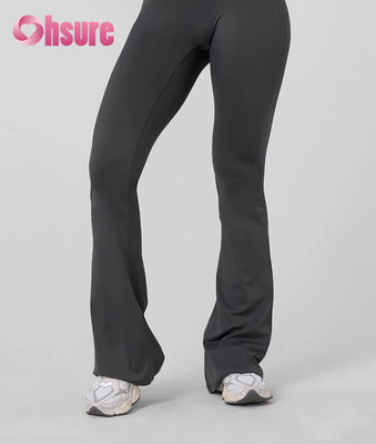 Αγαπητή μου αγαπημένη, Custom Logo Γυναικεία High Rise Yoga Leggings Μαύρη Σκληρή Ζώνη Ζώνης και στις δύο πλευρές Τσέπες υγρασία Wicking γυμναστική γιόγκα