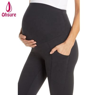 Άνετο Κολάν Εγκυμοσύνης Active Super Soft Γυναικείο για Γυμναστική Yoga με Τσέπη Κολάν Εγκυμοσύνης