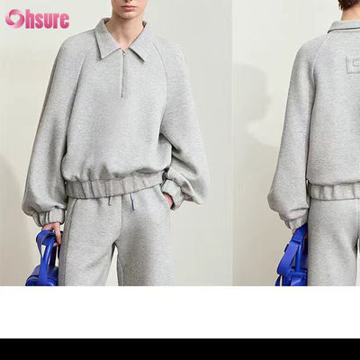 Προσαρμοσμένο 500 GSM 100% βαμβάκι Baggy Fleece υπερμεγέθη Hoodie Jogger Set Unisex 2 κομμάτια Sweatsuit χειμερινό υψηλής ποιότητας φόρεμα