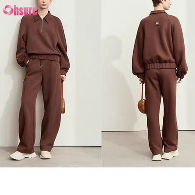 Προσαρμοσμένο 500 GSM 100% βαμβάκι Baggy Fleece υπερμεγέθη Hoodie Jogger Set Unisex 2 κομμάτια Sweatsuit χειμερινό υψηλής ποιότητας φόρεμα