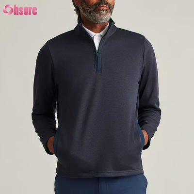 Ανδρικά Custom Plus Size Quarter Zip Pullover Υψηλής Ποιότητας Νάιλον Σπορ Hoodie με Βραβείο Σκληρό Design Half Zip για το Χειμώνα