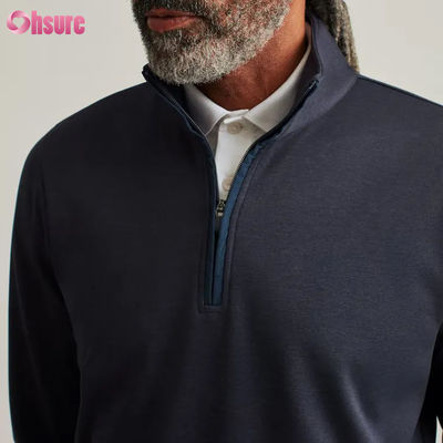 Ανδρικά Custom Plus Size Quarter Zip Pullover Υψηλής Ποιότητας Νάιλον Σπορ Hoodie με Βραβείο Σκληρό Design Half Zip για το Χειμώνα