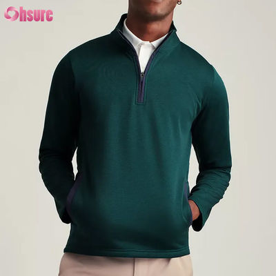 Ανδρικά Custom Plus Size Quarter Zip Pullover Υψηλής Ποιότητας Νάιλον Σπορ Hoodie με Βραβείο Σκληρό Design Half Zip για το Χειμώνα