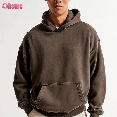 Υψηλής ποιότητας 400 GSM Γαλλικό Terry Cotton Hoodie Unisex Soft Plain Σκληρό με Custom Logo 100% Βαμβάκι για το Χειμώνα