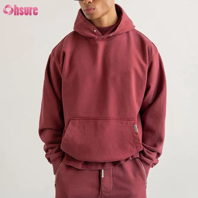 Hoodie με προσαρμοσμένο λογότυπο Υψηλής ποιότητας Ανδρικά φούτερ με κουκούλα Hoodie με προσαρμοσμένο λογότυπο Βαρέως βάρους Βαμβακερό Oversized Ανδρικό Hoodie με ρίψη ώμου