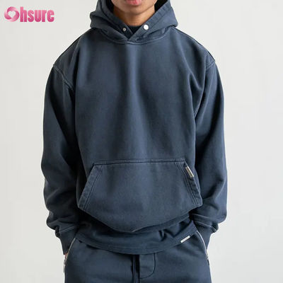 Hoodie με προσαρμοσμένο λογότυπο Υψηλής ποιότητας Ανδρικά φούτερ με κουκούλα Hoodie με προσαρμοσμένο λογότυπο Βαρέως βάρους Βαμβακερό Oversized Ανδρικό Hoodie με ρίψη ώμου
