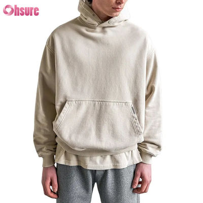 Hoodie με προσαρμοσμένο λογότυπο Υψηλής ποιότητας Ανδρικά φούτερ με κουκούλα Hoodie με προσαρμοσμένο λογότυπο Βαρέως βάρους Βαμβακερό Oversized Ανδρικό Hoodie με ρίψη ώμου