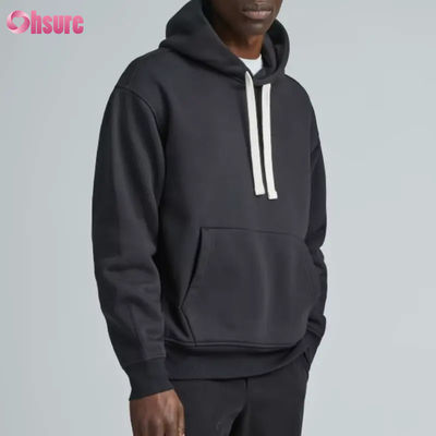 Ανδρικό Αθλητικό Hoodie Oversize Υψηλής Ποιότητας Χονδρική Πώληση Αθλητικής Μόδας με Μονόχρωμο Κουκούλα Κολάρο Προσαρμοσμένο Λογότυπο Εκτύπωση