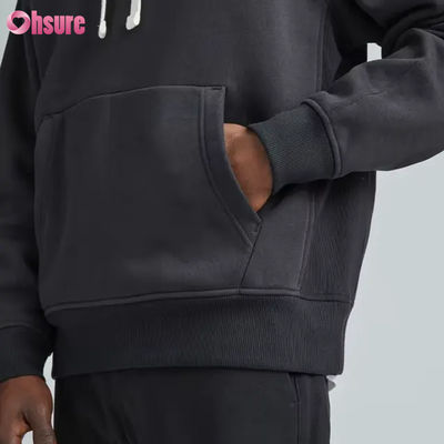 Ανδρικό Αθλητικό Hoodie Oversize Υψηλής Ποιότητας Χονδρική Πώληση Αθλητικής Μόδας με Μονόχρωμο Κουκούλα Κολάρο Προσαρμοσμένο Λογότυπο Εκτύπωση