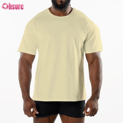 Ανδρικό Αθλητικό Νέο Άφιξη Crew Neck Διαπνέον Αθλητικό T-Shirt 95% Βαμβάκι 5% Spandex Υλικό Γυμναστήριο Γρήγορο Στέγνωμα T-Shirt για Άνδρες