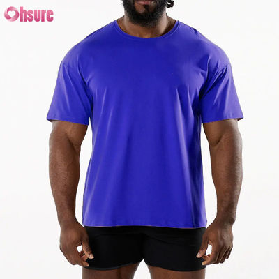 Ανδρικό Αθλητικό Νέο Άφιξη Crew Neck Διαπνέον Αθλητικό T-Shirt 95% Βαμβάκι 5% Spandex Υλικό Γυμναστήριο Γρήγορο Στέγνωμα T-Shirt για Άνδρες