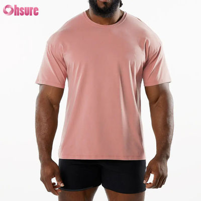 Ανδρικό Αθλητικό Νέο Άφιξη Crew Neck Διαπνέον Αθλητικό T-Shirt 95% Βαμβάκι 5% Spandex Υλικό Γυμναστήριο Γρήγορο Στέγνωμα T-Shirt για Άνδρες