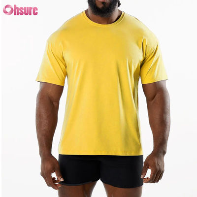 Ανδρικό Αθλητικό Νέο Άφιξη Crew Neck Διαπνέον Αθλητικό T-Shirt 95% Βαμβάκι 5% Spandex Υλικό Γυμναστήριο Γρήγορο Στέγνωμα T-Shirt για Άνδρες
