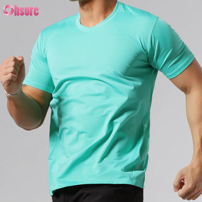 Χονδρικής Πώλησης Slim Fit Γρήγορης Στέγνωσης Υψηλής Ποιότητας Custom Screen Printing κοντομάνικο στρογγυλό λαιμό Blank Sport Workout T Shirts για άνδρες