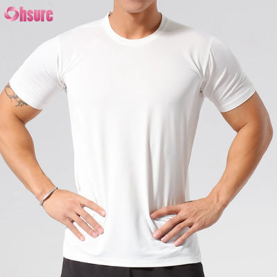 Χονδρικής Πώλησης Slim Fit Γρήγορης Στέγνωσης Υψηλής Ποιότητας Custom Screen Printing κοντομάνικο στρογγυλό λαιμό Blank Sport Workout T Shirts για άνδρες