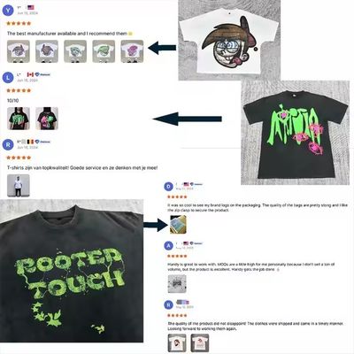 250-300gm Drop Shoulder Graphic Heavyweight T-shirt Luxury Blank Heavy Cotton Streetwear Boxy Oversized Custom T-shirt ανδρών