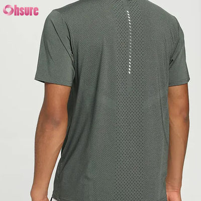 Χονδρικός πωλήσεις Casual Short Sleeve Stretch Gym Tee LightWeight Αναπνευστικό Slimfit T-Shirt ανδρών Προπόνηση Fitness Τρέξιμο Sport T-Shirt