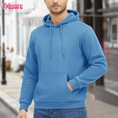 Ανδρικά Αθλητικά Φούτερ με Κουκούλα Fleece Επένδυση, Αθλητικά, Αθλητικά Πουλόβερ με Τσέπη, Κενό Φούτερ, Υψηλής Ποιότητας Υφαντό 1 Τεμάχιο