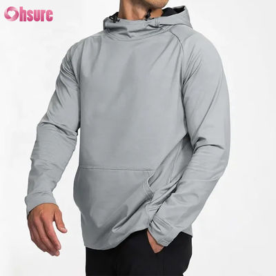 Χονδρική Προσαρμοσμένη Εκτύπωση Puff Pullover Hoodie για Άνδρες Αθλητική Εφαρμογή Crossover Φούτερ για Χειμώνα