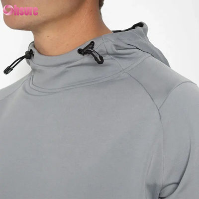 Χονδρική Προσαρμοσμένη Εκτύπωση Puff Pullover Hoodie για Άνδρες Αθλητική Εφαρμογή Crossover Φούτερ για Χειμώνα