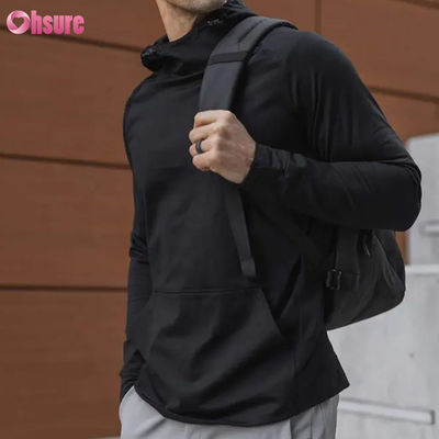Χονδρική Προσαρμοσμένη Εκτύπωση Puff Pullover Hoodie για Άνδρες Αθλητική Εφαρμογή Crossover Φούτερ για Χειμώνα