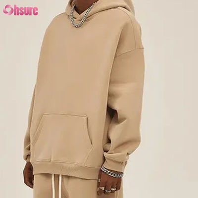 Φούλεμα Υπερμεγέθη Hoodies Casual Sweaters Tracksuit Άνδρες Hoodies Μακρύ μανίκι Crew λαιμό Βαμβάκι Jersey ύφασμα χειμερινό μπουφάν για άνδρες