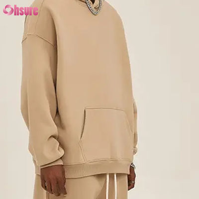 Φούλεμα Υπερμεγέθη Hoodies Casual Sweaters Tracksuit Άνδρες Hoodies Μακρύ μανίκι Crew λαιμό Βαμβάκι Jersey ύφασμα χειμερινό μπουφάν για άνδρες