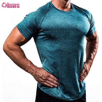 88% Πολυεστέρας 12% Spandex 180/210GSM Τυπωμένο Αθλητικό Μπλουζάκι Γυμναστικής για Άνδρες, Αθλητικά Ενδύματα, Casual, Χονδρική