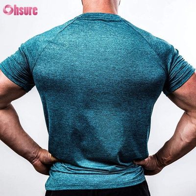 88% Πολυεστέρας 12% Spandex 180/210GSM Τυπωμένο Αθλητικό Μπλουζάκι Γυμναστικής για Άνδρες, Αθλητικά Ενδύματα, Casual, Χονδρική