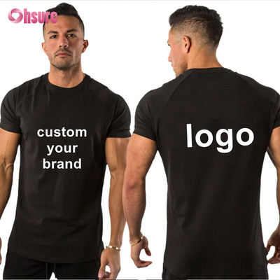 95% βαμβάκι 5% Spandex Προσαρμοσμένο Ιδιωτικό λογότυπο Αθλητική ρούχα γυμναστήριο ρούχα γυμναστική ρούχα απλό κενό αντρικό μπλουζάκι Sport