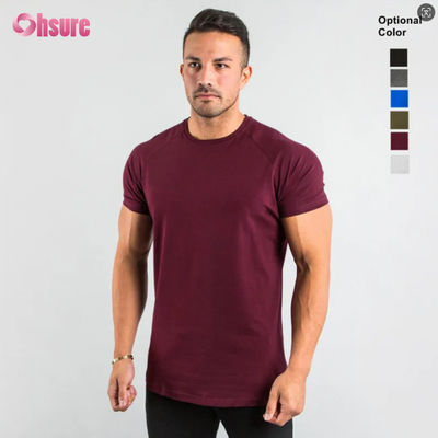 95% βαμβάκι 5% Spandex Προσαρμοσμένο Ιδιωτικό λογότυπο Αθλητική ρούχα γυμναστήριο ρούχα γυμναστική ρούχα απλό κενό αντρικό μπλουζάκι Sport