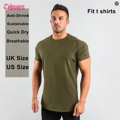 95% βαμβάκι 5% Spandex Προσαρμοσμένο Ιδιωτικό λογότυπο Αθλητική ρούχα γυμναστήριο ρούχα γυμναστική ρούχα απλό κενό αντρικό μπλουζάκι Sport