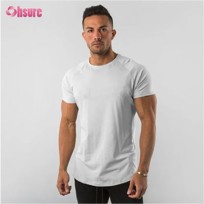95% βαμβάκι 5% Spandex Προσαρμοσμένο Ιδιωτικό λογότυπο Αθλητική ρούχα γυμναστήριο ρούχα γυμναστική ρούχα απλό κενό αντρικό μπλουζάκι Sport