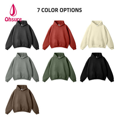 Κατασκευαστές Custom Heavyweight Drop Shoulder Hoodie Blank 100% Cotton Oversized High Quality Ανδρικά Hoodies